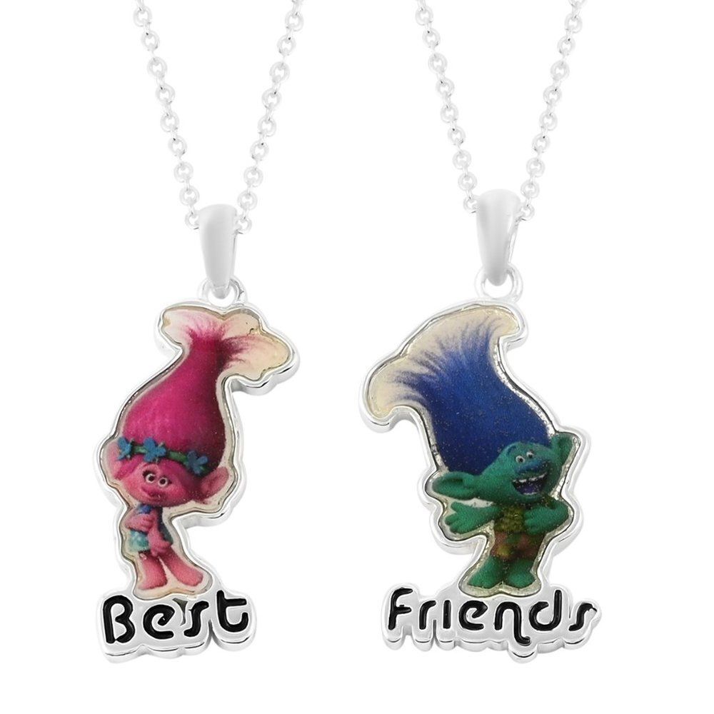 DreamWorks Trolls Best Friend Necklace Set 18 Inch